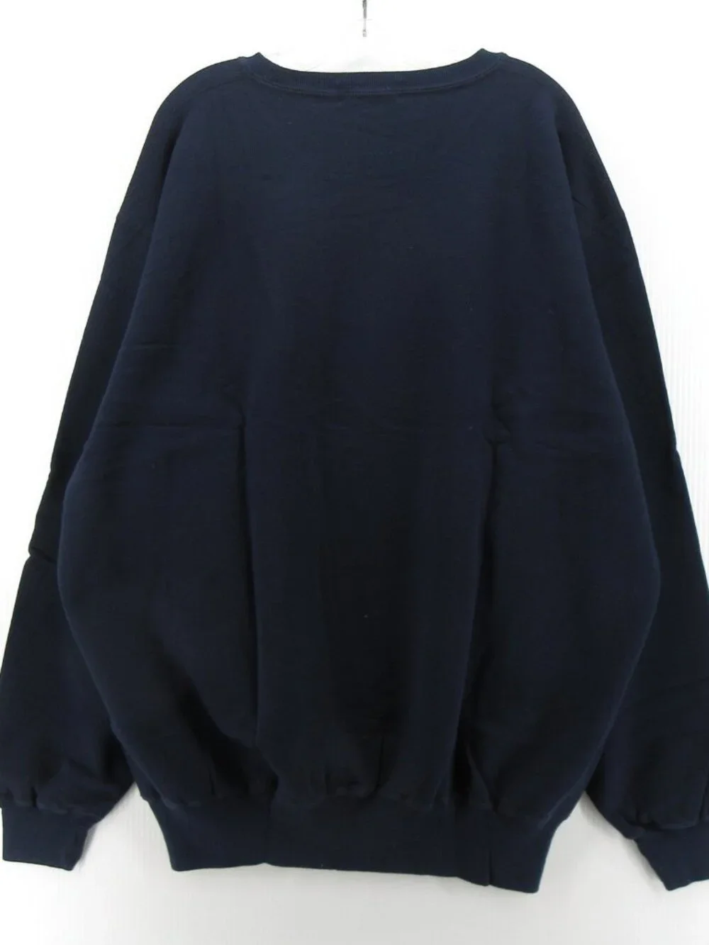 VINTAGE Polo Ralph Lauren Sweatshirt XL Navy Pullover Blank Pony 90s *